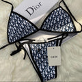 BLACK AND BLUE DIOR BIKINI