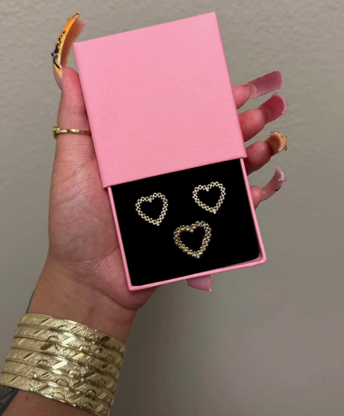 HEART ROLEX RING & EARRING SET