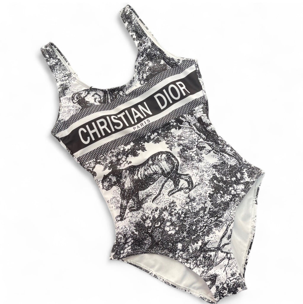 WHITE & GREY DIOR ONE PIECE