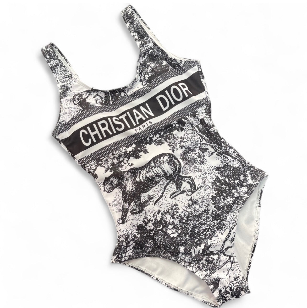 WHITE & GREY DIOR ONE PIECE