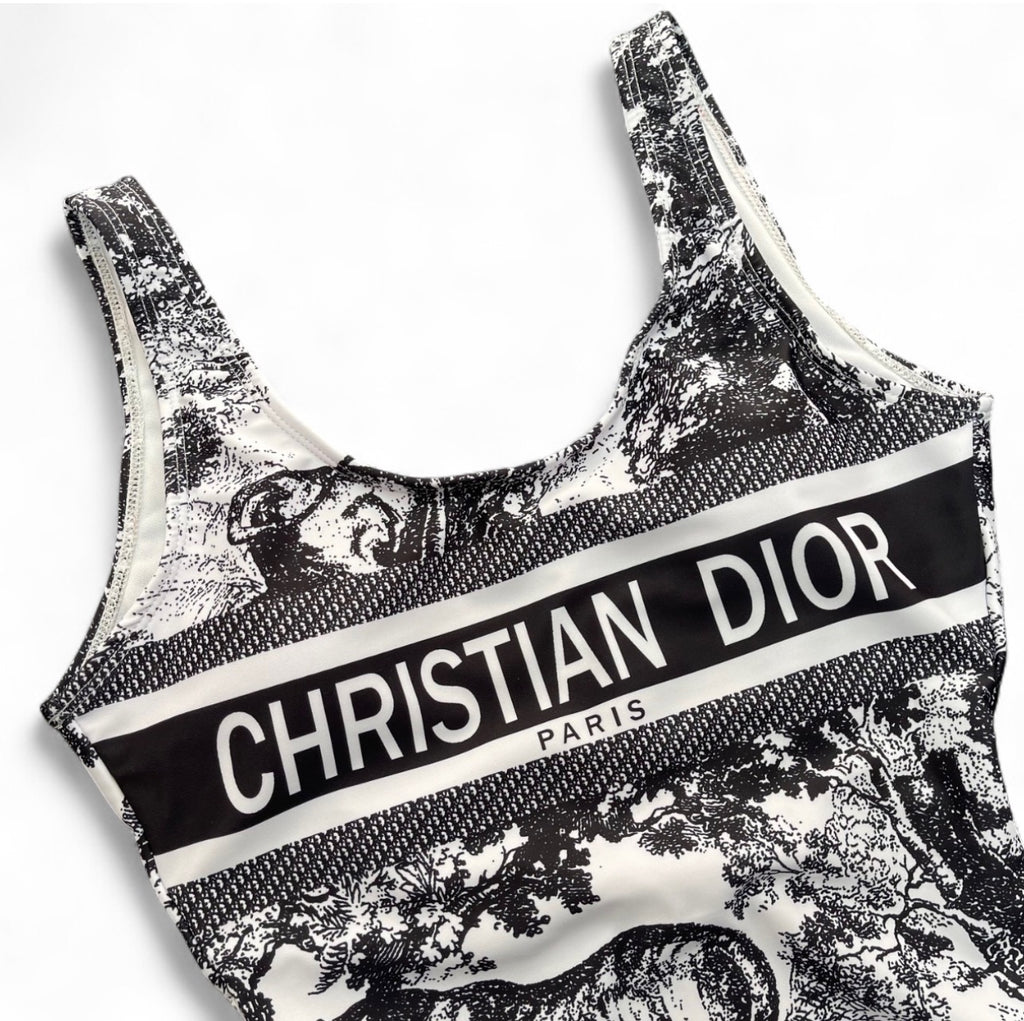 WHITE & GREY DIOR ONE PIECE