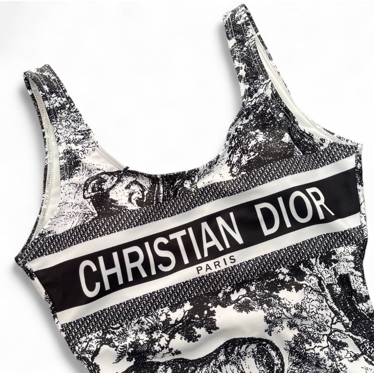 WHITE & GREY DIOR ONE PIECE